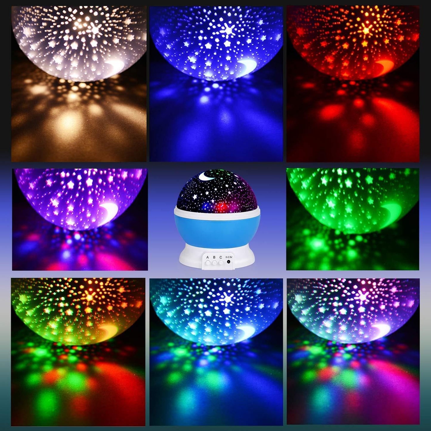 Star moon night light