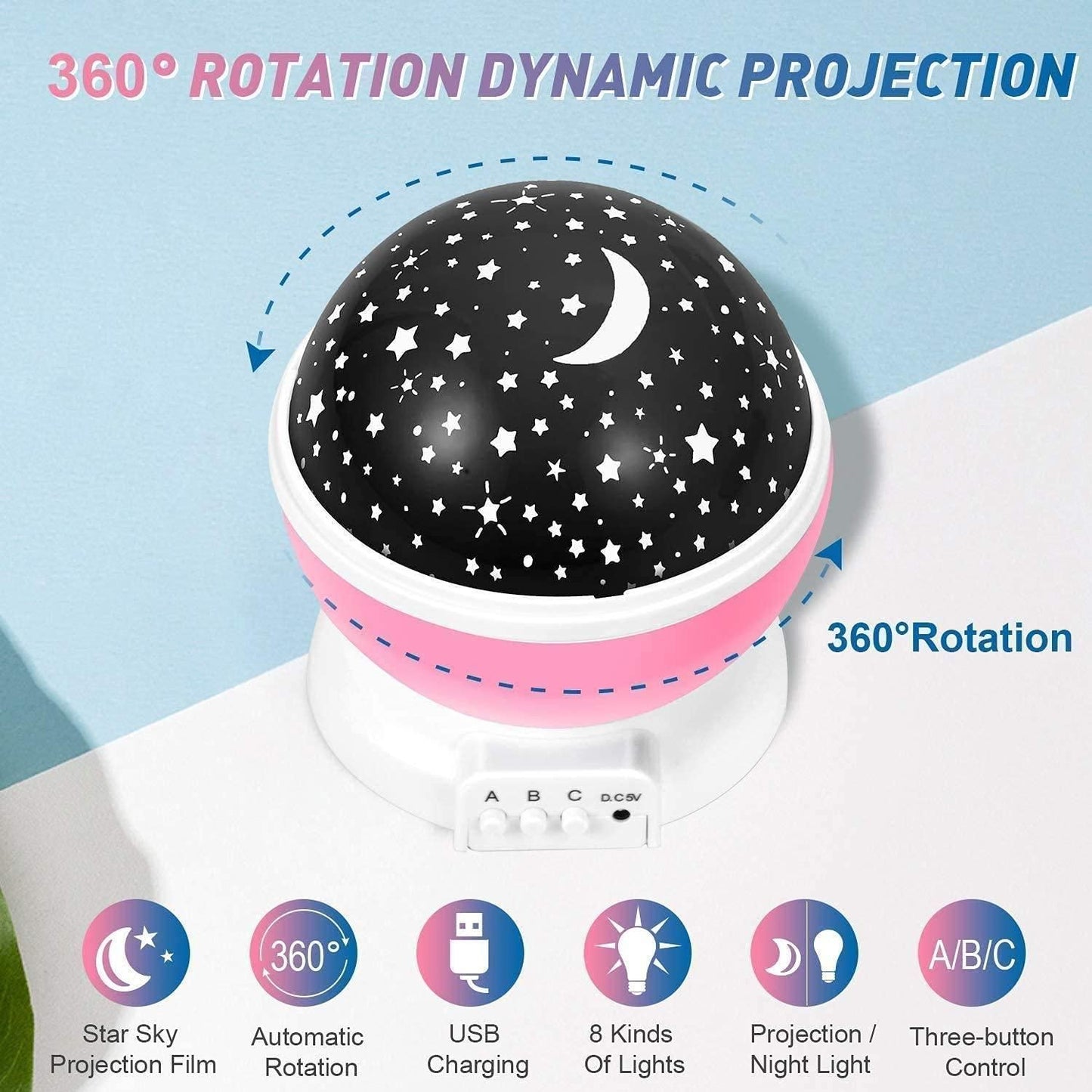 Star moon night light