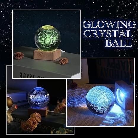 3D Crystal Galaxy Lamp