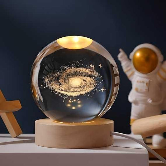 3D Crystal Galaxy Lamp