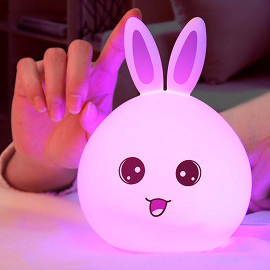 Rabbit silicon touch night lamp
