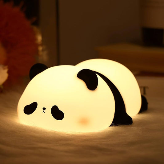 Sleeping Panda Night Light Touch Silicone Animal Night Lamp (15 cm)